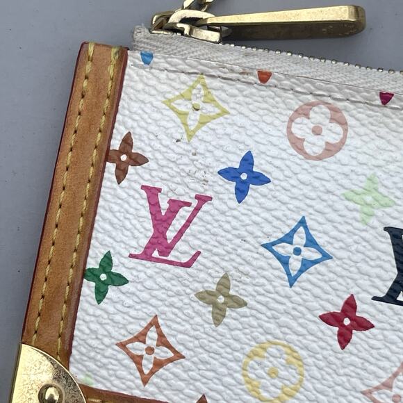 Louis Vuitton White Multicolor Key Cles Takashi Murakami Key Ring - Picture 6 of 13